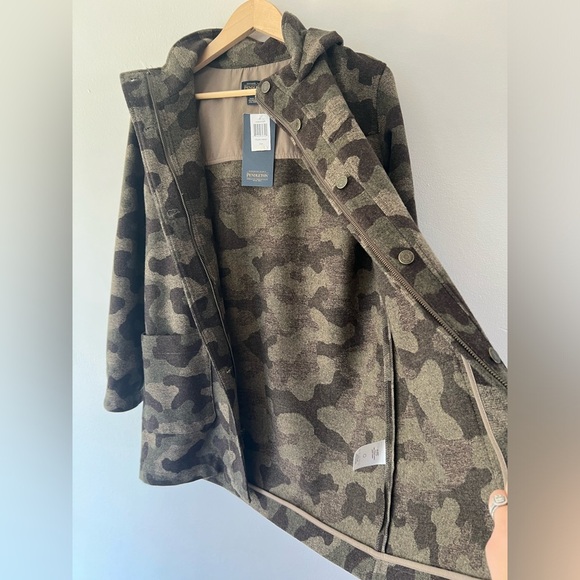 Pendleton Women's Wool Camouflage Hooded Parka Size Small NWT - Picture 9 of 14
